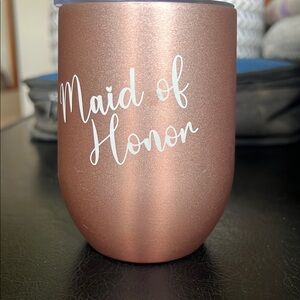 Rose Gold Maid of Honor Tumbler